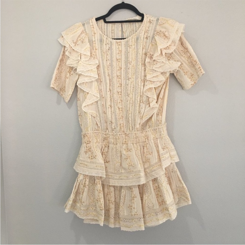 LoveShackFancy Natasha Floral Mini Dress